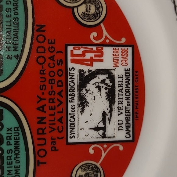 Set of 4 Vintage Cheeses of Frances Advertising Graphics Plates - Picture 11 of 17